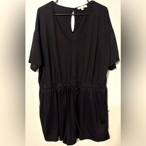 Umgee Black Short Sleeve Romper
